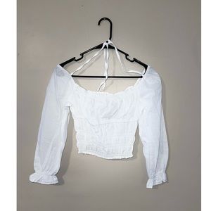 Long sleeve crop top